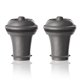 thumbnail image 1 of Set de 2 Tapones Vacu Vin para Vino en Gris con Sellado Hermético, 1 of 7