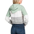 thumbnail image 3 of Doublju Women's Color Block Long Sleeve Cozy Crop Zip Up Hoodie, 3 of 4