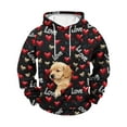 thumbnail image 5 of VBVC Men's Heart Dog Pouch Hoodie,Large Pocket Pet Carrier Sweatshirt,Puppy Pullover for Hiking Workout,Gray,Size S, 5 of 5