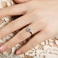 thumbnail image 4 of Eclet Jewels 14K White Gold Plated Ring - 1.8 Ct Round Cut Wedding Diamond Rings - Solitaire Engagement Sterling Silver Ring for Her - Dainty Engagement Wedding Diamond Ring - Daily Wear Fine Jewelry, 4 of 8