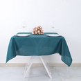 thumbnail image 5 of BalsaCircle 6 Pieces 54" x 54" Peacock Teal Square Polyester Tablecloths Table Cover Linens, 5 of 8