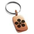 thumbnail image 1 of Stainless Steel Maeda Samurai Crest Engraved Small Rectangle Dog Tag Charm Keychain Keyring, 1 of 1