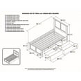 thumbnail image 4 of Leo & Lacey Urban Lit Plateforme de Rangement Simple en Espresso, 4 of 4