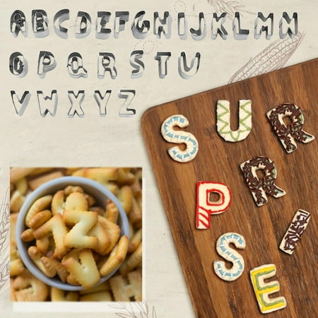

WEPRO 26 English Letters Series Stainless Steel Cookie Moulds Cake Moulds