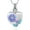 Type-A-Rainbow, variant on Sunflower Cremation Urn Necklace for Ashes Jewelry Hummingbird & Sunflower Heart Memorial Cremation Jewelry Ash Pendant Keepsake Jewelry