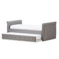 thumbnail image 2 of Baxton Studio Lit de Jour Twin Swamson avec Lit Gigogne, Gris, 2 of 8