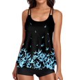thumbnail image 1 of MKLEKYY Pijama Corto Para Mujer, Traje De Baño Tankini Fluido De Dos Piezas Con Pantalones Cortos Y Cuello En U, Trajes De Baño De 2 Piezas, 1 of 4