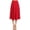 Red, variant on Women's Solid Basic Casual Elastic Waist A-line Flared Midi Skirt S-3XL