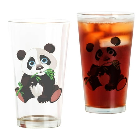 CafePress - Panda Eating Bamboo - Pint Glass, Drinking Glass, 16 oz. CafePress