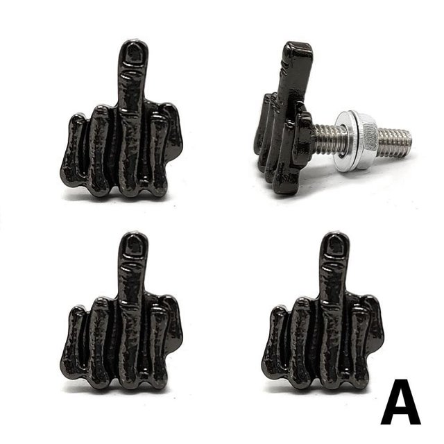 Universal Finger License Plate Screw Motorcycle License Plate Fixed Seal License Plate Decorative Cover Finger Screw Fixed Seal