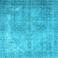 thumbnail image 1 of Ahgly Company Indoor Square Persian Light Blue Traditional Area Rugs, 4' Square, 1 of 4