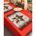 thumbnail image 5 of Christmas Red Wood Grain Kitchen Dining Table r Accessories 4/6pcs Placemat Heat Resistant Tableware Pads Mats, 5 of 7