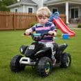 thumbnail image 4 of Resenkos 6V Kids Electric ATV Ride-On Toy for Toddlers Ages 3+ – 4-Wheel All-Terrain Quad with Rechargeable Battery, Safety Certified (Black, Blue, Red, White), 4 of 8