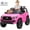 Pink, variant on 12V Licensed Toyota Tacoma Electric Car with Remote Control, Spring Suspension, Safety Belt, 2-Speed Ride-On Vehicle with Headlights, Pink