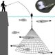 thumbnail image 5 of 1 unidad de red de pesca con cuentas luminosas, red de pesca marina, red adhesiva para trampas, red de lanzamiento, aparejos de pesca, alimentador de pesca de resorte, herramientas, 5 of 5