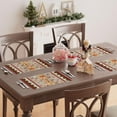 thumbnail image 2 of Red Gingerbread Man Christmas Winter Xmas Placemats Set of 4 Table Mats for Party Home Kitchen Dining Table Decorations 12x18 Inch, 2 of 5