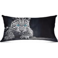 thumbnail image 2 of Blue Eyed Leopard Plush Pillow Case, Zippered Bed Pillow Pillowcases, Super Soft and Cozy Pillowcase Covers for Sleep Decor Giftsation - King Size 20x40in, 2 of 7