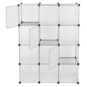 UBesGoo 12 Cubes Modular Portable Closet Wardrobe Clothes Organizer Plastic