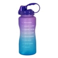 thumbnail image 1 of Botella de agua Onof  BAP-2.2L 2.2 Litros Termo de agua Morado Azul con Marcador de Tiempo, 1 of 9