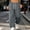 (Fashion 52)Gray, variant on Aimik Men's Techwear Jogger Pants Geometric Cut Drawstring Cuff Trousers Lightweight Casual Streetwear Bottoms for Sports