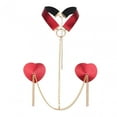 thumbnail image 1 of TISHITA Chest Chain Music Festival Accessories Wedding Bra Harness Ladies Body Chain Red Red, 1 of 8