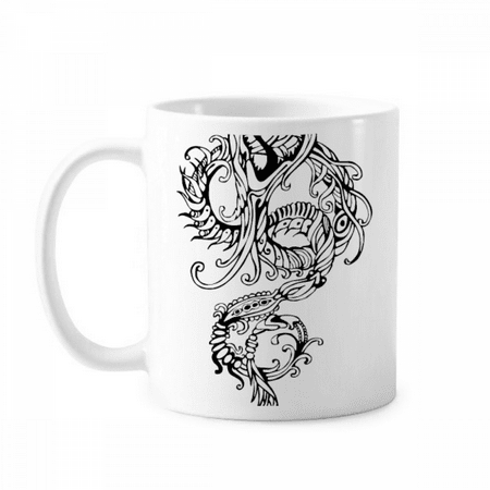 

Line Painting Dragon Chinese Culture Art Mug Pottery Cerac Coffee Porcelain Cup Tableware
