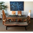 thumbnail image 3 of Suar Amazon Live Edge Solid and Sustainable Wooden Dining Chair, 3 of 5
