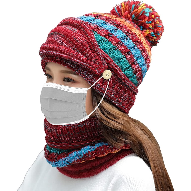 GRNSHTS Fleece Lined Winter Hats for Women Knit Beanie Hat  display picture 1