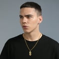 thumbnail image 5 of KeyStyle 18K Gold Plated Number Chain Necklaces for Athletes Men Women Sports Number Necklace Jewelry Father's Day Valentine Gifts, 5 of 10
