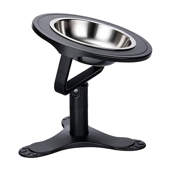 Pet Feeding Bowl Adjustable Height Angled Design Non Slip Base for Cats and Small Dogs