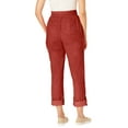 Woman Within Plus Size Convertible 2in1 Cargo Pant & Capri Elastic