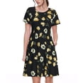 thumbnail image 1 of Disketp Daisy para Vestido de Manga Corta para Mujeres, Vestidos de Verano para Mujeres, Casual y Holgado para la Playa, 1 of 6