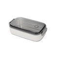 thumbnail image 1 of Matsuzay Fiambrera portátil de acero inoxidable PP, contenedor de almacenamiento de alimentos frescos, Bento, microondas, cajas de horno para viajes al Cocina y Comedor Capa única blanca Matsuzay HA072616-03B, 1 of 6