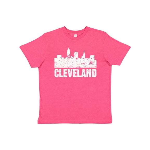 Inktastic Cleveland Skyline Grunge Youth T-Shirt