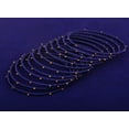 thumbnail image 3 of Sunsoul By Touchstone "Silk Thread Bangle Collection" Indian Bollywood Handcrafted Faux Silk Thread Exotic Look with Golden Beads Blue Designer Bangle Bracelets Set of 12 For Women., 3 of 3