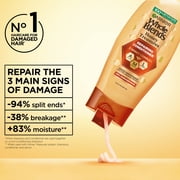 Garnier Whole Blends Honey Treasures Repairing Conditioner with Royal Jelly Honey, 12.5 fl oz