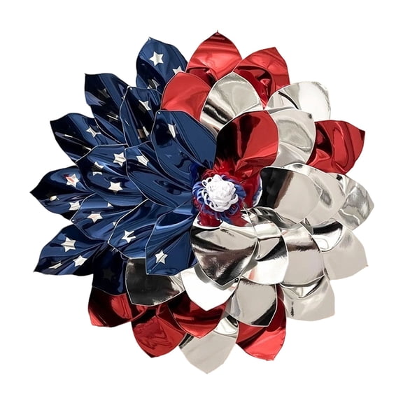 Memorial Day Decor Patriotic Decoration 250th Anniversary Door Wreaths Red White and Blue Wreath Patriotic Wreaths for Front Door Welcome Hanging Signs for Patriotic Memorial Day Memorial Day Wreaths