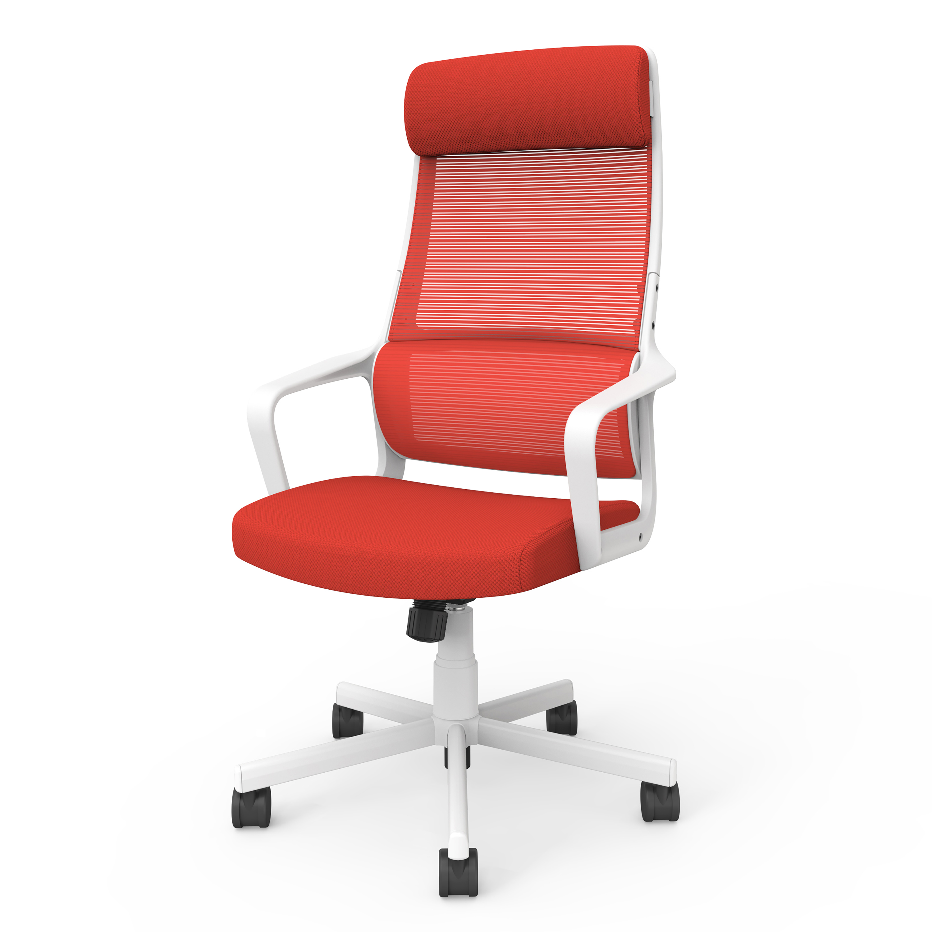 Kontor Fabric Adjustable Office Chair, Red