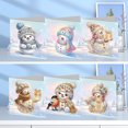 thumbnail image 3 of Tarjeta Felicitación Con Pintura Diamantes Deseos Diarios DIY 6 Piezas Regalos Lazo Navideño para Familiares Amigos Y Amantes, 3 of 9