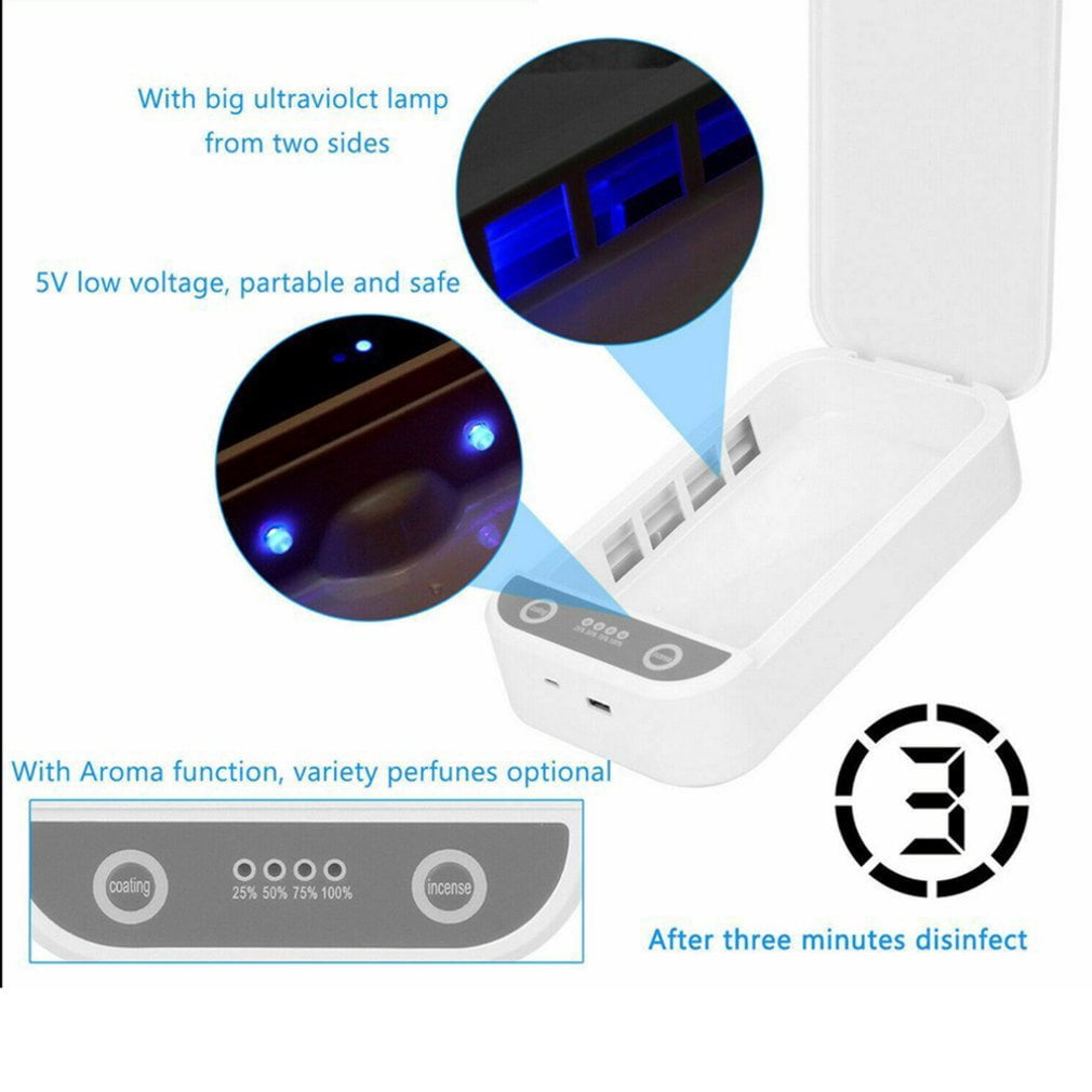 HEALTHY CA UV Phone Sanitizer,phone cleaner uv light，Portable UV Phone