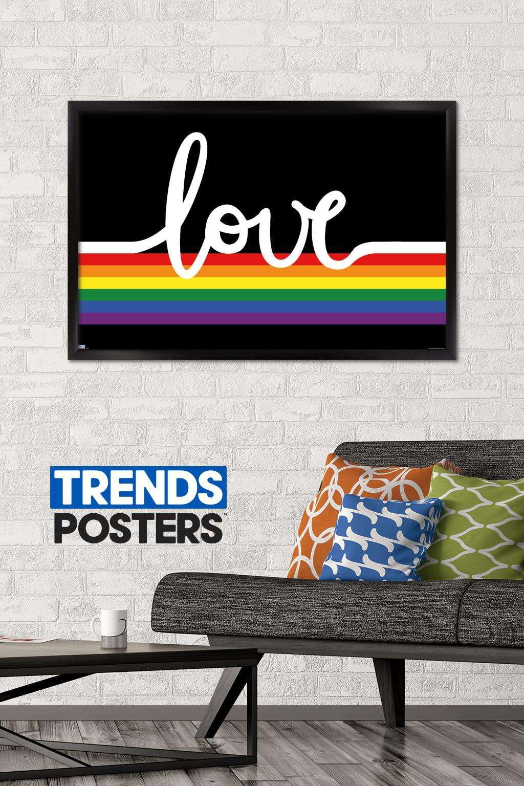 Love Wall Poster, 22.375" x 34" Framed