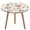 style-5, variant on Floral Colorful Flower Round Fitted Tablecloth with Flannel Backing Elastic Table Cloth Waterproof Oil-Proof Plastic Table Cover Table Up 40"-54" Diameter)