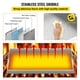 thumbnail image 4 of Parrilla de acero inoxidable VEVOR, placa rectangular superior plana universal de 36 x 22 pulgadas, parrilla antiadherente de carbón/gas para barbacoa con 2 asas y ranura de grasa con orificio, 4 of 9