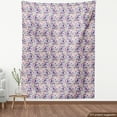 thumbnail image 4 of Ambesonne Floral Fabric by the Yard Upholstery, Peony Roses Modern Botanical, 10 Yards, Pale Fuchsia Blue Grey, 4 of 5