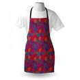 thumbnail image 3 of Abstract Apron Hand Drawn Style Waves Spirals Doodle Swirling Curly Lines Psychedelic Design, Unisex Kitchen Bib Apron with Adjustable Neck for Cooking Baking Gardening, Multicolor, by Ambesonne, 3 of 3
