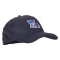 thumbnail image 5 of Louisiana State Flag Map Embroidered Solid Cotton Pro Cap - Navy OSFM, 5 of 5