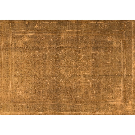 Ahgly Company Indoor Rectangle Persian Orange Traditional Area Rugs, 2' x 5'