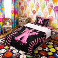 thumbnail image 3 of Erosebridal Pink Drip Letter K Twin Sheet Sets, Cute Baseball Sport Bedding for Girls and Boys, 3 Pieces, 1 Flat Sheet, 1 Fitted Sheet and 1 Pillowcase, 3 of 6