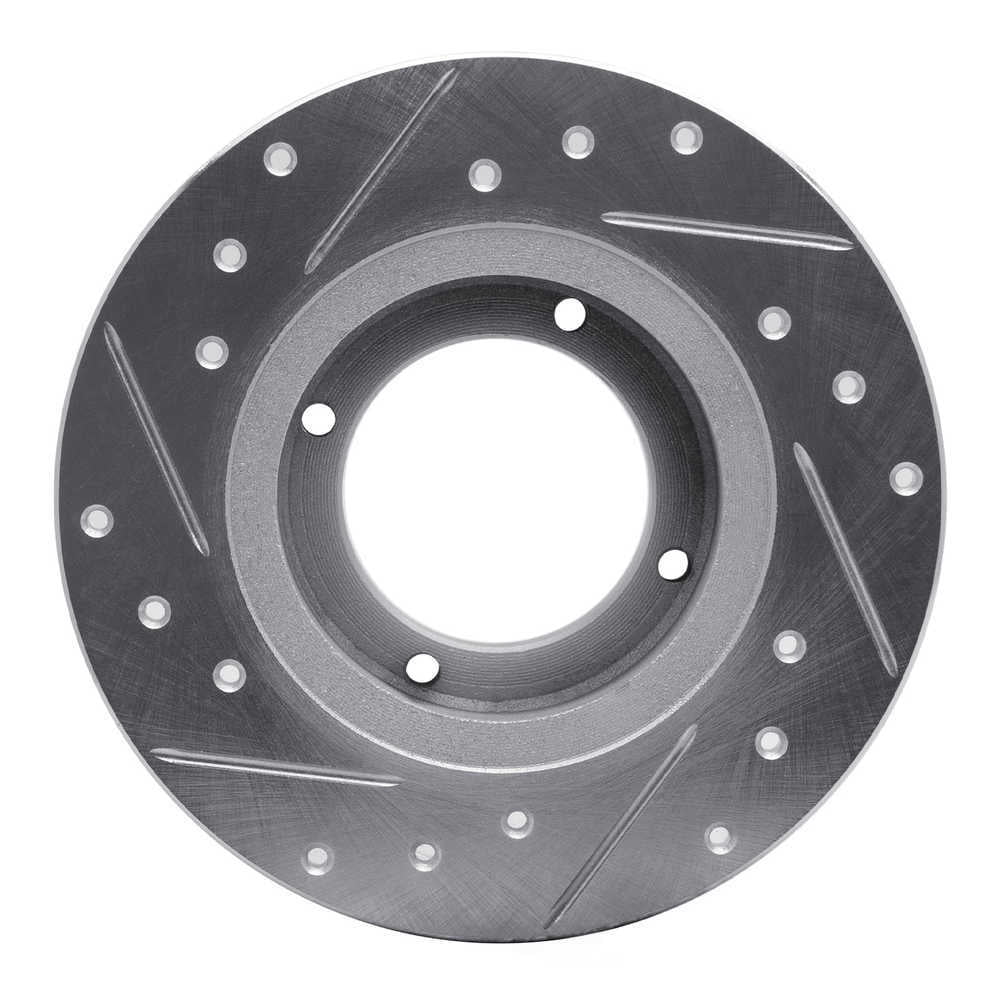 Dynamic Friction Company 631-13001R DFC Brake Rotor - Drilled And Slotted - Silver