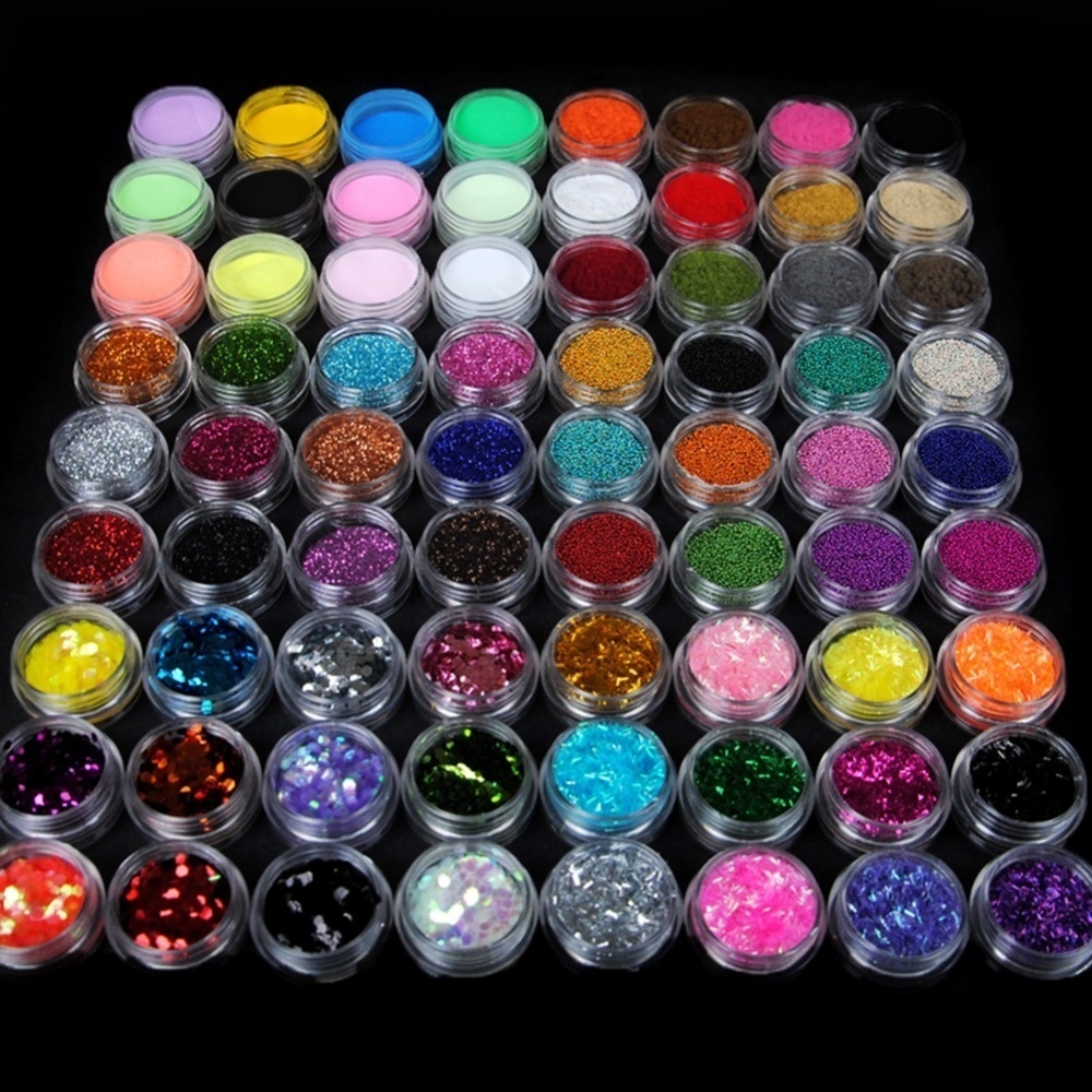 Morovan Acrylic Nail Kit Liquid Monomer Set - Glitter Powder and Carving Powder Set Complete Practice Hand Nail Kits